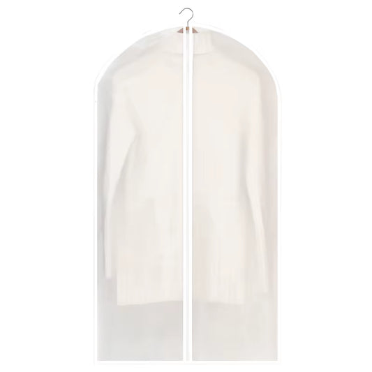 Clothes Hanging Dust Cover Wedding Dress Cover Suit Coat Storage Bag Transparent Fully Enclosed Clothes Cover with Zipper
